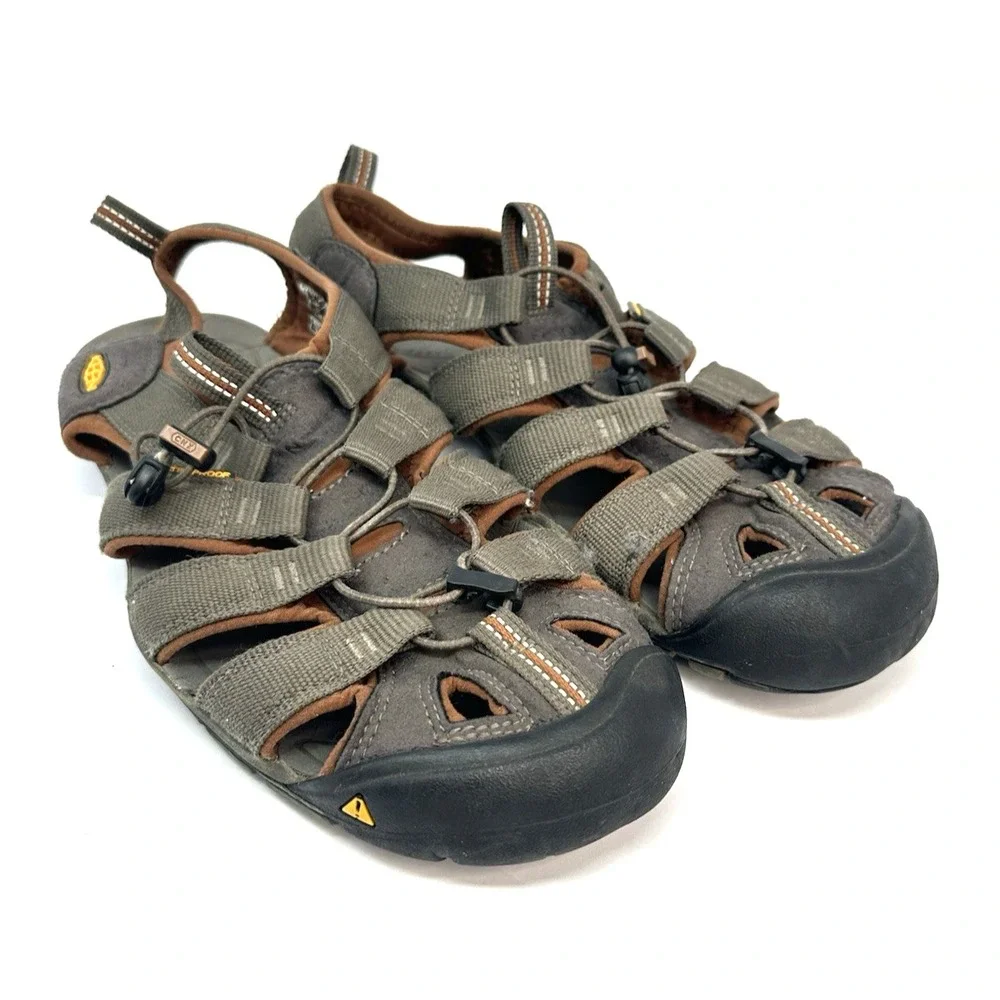 KEEN Newport H2 Men Sandals Size 11.5 Brown Waterproof Hiking Water Shoes 010116